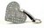 Southern Lights AB Iced Crystal Heart Purse Charm by Jacqueline Kent Jewelry
