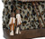 Kourtney Two Tone Backpack With Multi Color Tassels In Cheetah-Khaki/Brown by Jen & Co.