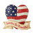 Mini Patriotic Beautiful Heart Figurine by Jim Shore