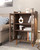 mecor Kitchen Sideboard Buffet Cabinet, Mid-Century Dining Storage Sever Storage Cupboard Console Table w/Glass Door and Adjustable Shelf for Kitchen, Hallway, Living Room--YS(D0102HHLP36.)