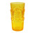 Fleur Glassware Yellow Large Tumbler by Le Cadeaux