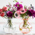 Hibiscus Glass Pink Bud Vase by Vietri