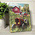 8x6 Patriotic Farm Lighted Tabletop Canvas by Glow Decor