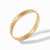 Gold Fern Bangle - Medium by Julie Vos