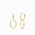 Gold Fleur de Lis 2-in-1 Earring by Julie Vos