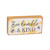 7.8-Inch Wood Bee Design Block - "Bee Humble & Kind" by Gerson Company