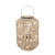 14.4-Inch Metal, Bamboo & Glass Lantern by Garden Meadow