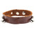 Dark Chestnut Refined Cuff - Antique White  - Lenny & Eva