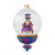 Plum Frosty Ornament by Christopher Radko
