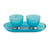 Volterra Aqua Oval Platter with Bowls - Arte Italica