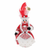 Cheerful Ruby Snowman Ornament by Christopher Radko
