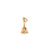 Charm Gold School Bell by Beaucoup Designs