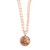 Beaucoup Designs Closeouts: Blush Beaded Equestrian Necklace by Beaucoup Designs