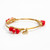 Extra Small Red Millie Pebble Standard 7.5" Bangle by Bourbon and Boweties