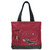 Weiner Dog Burgundy Pocket Tote