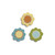 Embellish Your Story Closeouts: Flower Magnets - Set of 3 Assorted - Embellish Your Story