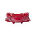 (A) Baroque Red Square Footed Shallow Bowl 10"W - Set of 4 - Intrada Italy