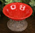 Red Pedestal Bowl