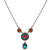 Multi-Color Bubble Pendant With Drop 8622 - Firefly Jewelry