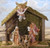 4 Piece Fontanini Nativity Set - 12" Figurines w/Italian Stable