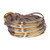 Taupe Mixed Gold Silver Multi Tube Bracelet by Gillian Julius