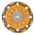 Orange & Clear Brass Boho Fashion Snap by Ginger Snaps