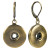 Antique Brass Leverback Earrings by Ginger Snaps