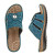 Size 8 Peacock Blue Carolina 1-Snap Sandal by Ginger Snaps (Special Order)