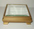 Gold Square Mirrored Stand