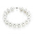18" White Mini Hot Girls Pearls Necklace with Travel Purse