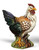 Hen Mignon Colored 7"H by Intrada Italy