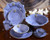 (B) Fleur Dis Lys Blue Salad Plate 9.5"D - Set of 4