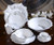 (A) Fleur De Lys Charger White 12.5"D