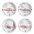 Country Estate Winter Frolic Ruby Party Plates (Set of 4) by Juliska