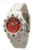 Red - White Ice Style Watch - Snap Closure