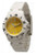 Yellow - White Ice Style Watch - Snap Closure