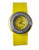 Yellow Slim Band Slap Style Watch