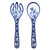 Jardin Blue Salad Serving Sets by Le Cadeaux