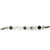 Black Quartz Beaded Link - Lenny & Eva