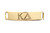 Kappa Delta Refined Greek Sentiment - Antique Gold  - Lenny & Eva