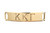 Kappa Kappa Gamma Refined Greek Sentiment - Antique Gold  - Lenny & Eva