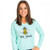 Large Bee Kind Celedon Shortie Long Sleeve Tee by Simply Southern