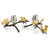 Butterfly Ginkgo Candleholders (Set of 2) by Michael Aram