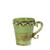 (I) Baroque Green Mug 5"H,  16 oz. - Set of 4 - Intrada Italy