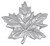 Soft Silver Maple Leaf Napkin Weight by Mariposa