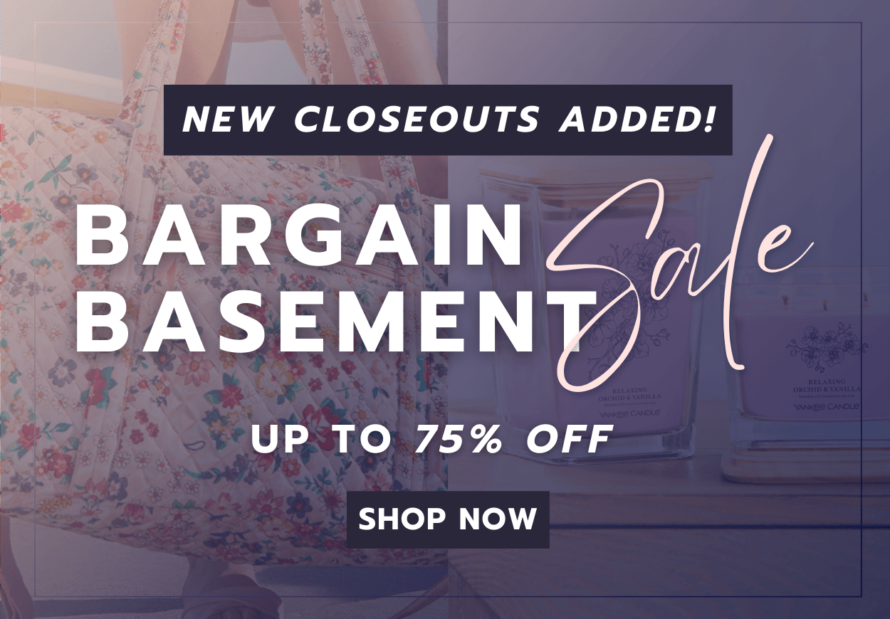 Bargain Basement Sale - Up To 75% OFF