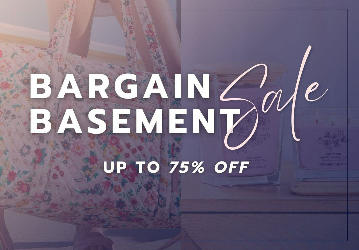 Bargain Basement Sale - Up To 75% OFF