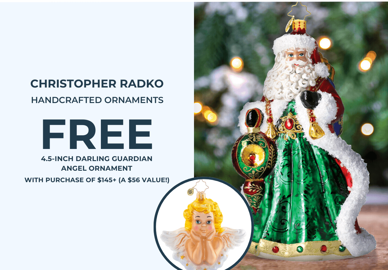 Christopher Radko - FREE 4.5-inch Darling Guardian Angel Ornament with purchase of $145+