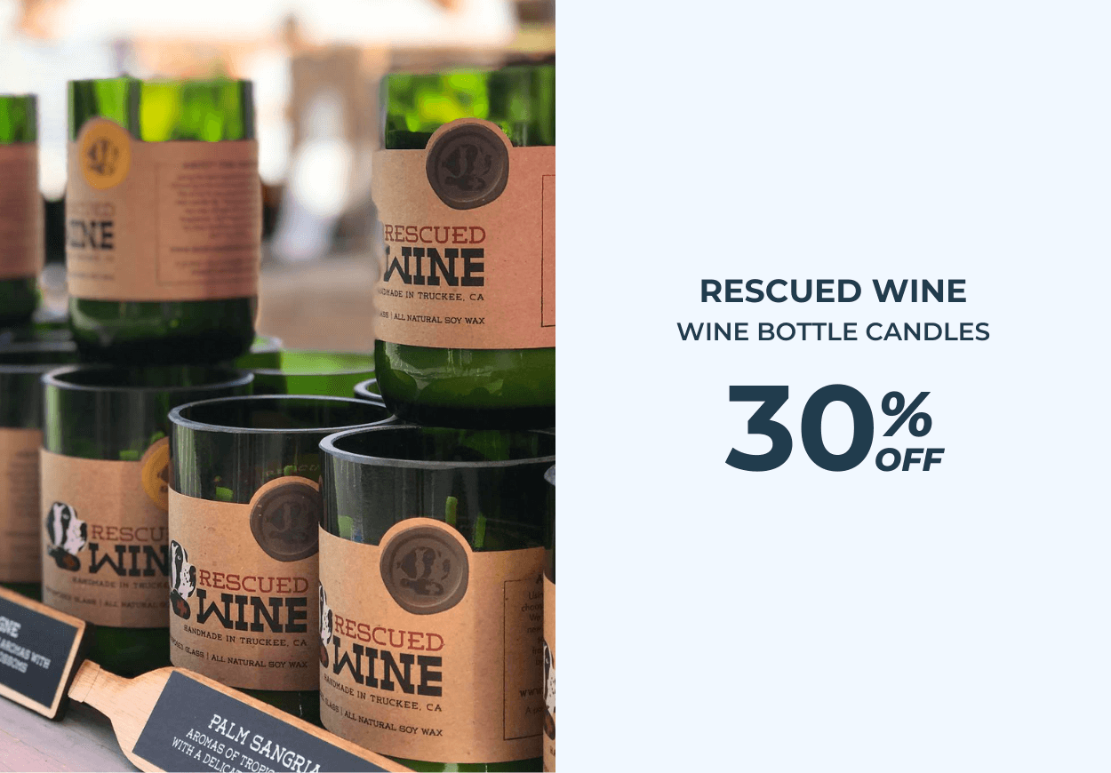 Rescued Wine Candles 30% OFF