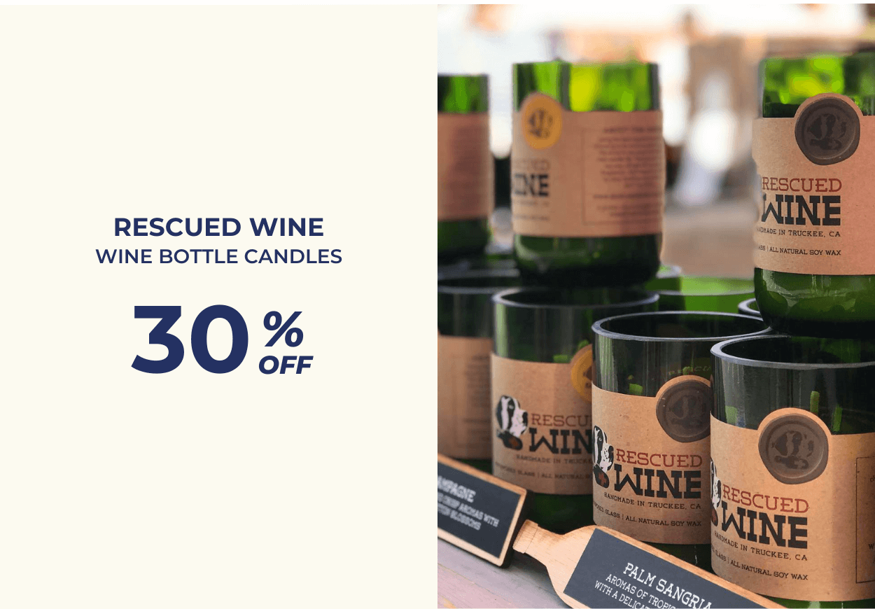 Rescued Wine Candles - 30% OFF